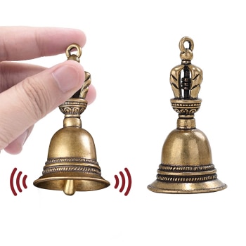Brass Handicraft Magic Bell Wind Bell Tibetan Bronze Bell Keychain Pendant For Cristmas Home Decoration Pendant Antique Bell 1